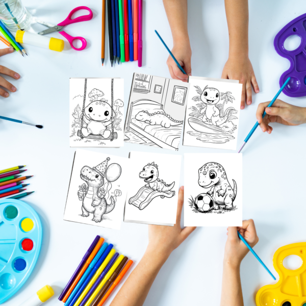 Dinosaurs Coloring Sheets for Kids - Image 5