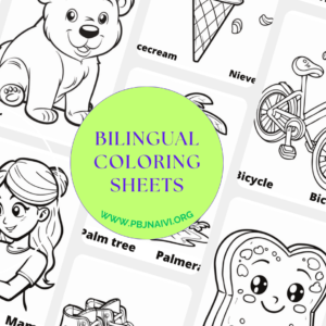 Bilingual Coloring Sheets