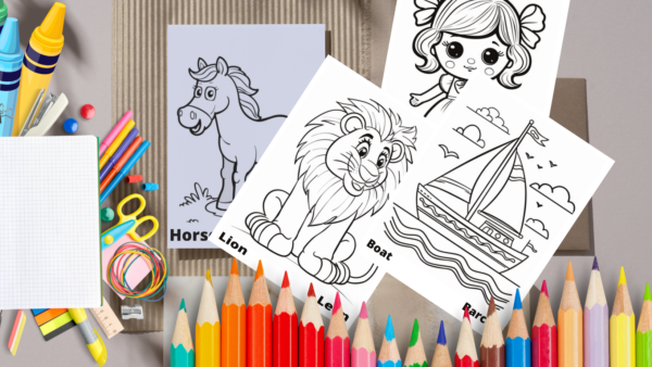 Bilingual Coloring Sheets - Image 2
