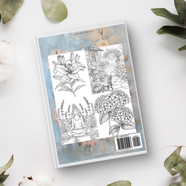 Adult Coloring Book and Journal: Relaxing Nature & Floral Designs with Poems - Image 7