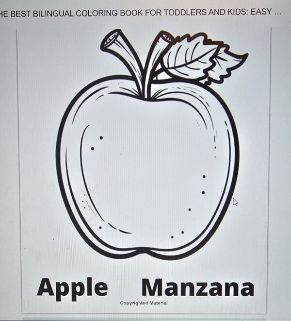 Super Cute Bilingual Coloring Book - Image 4