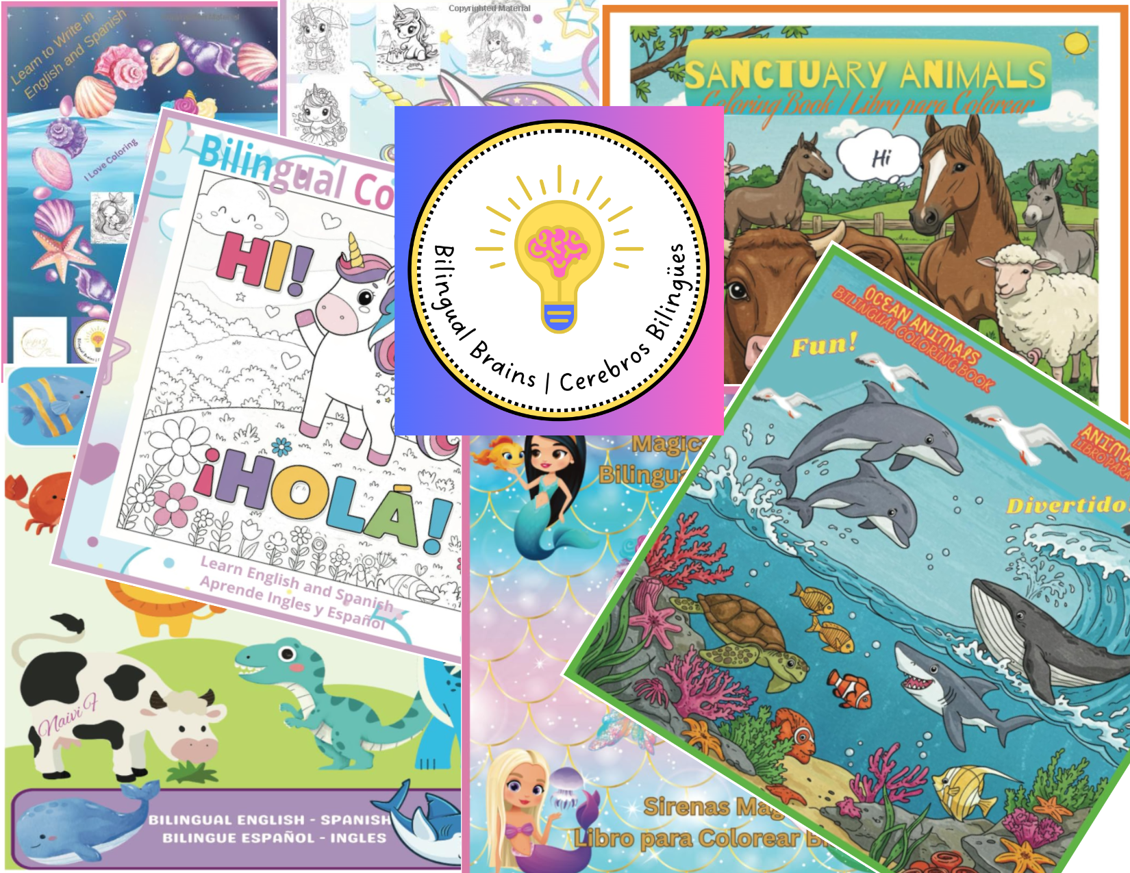Bilingual Coloring Books for Kids