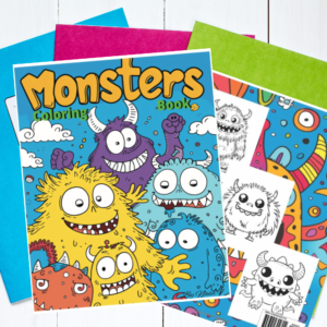 Cute and Unique Monsters Coloring Book