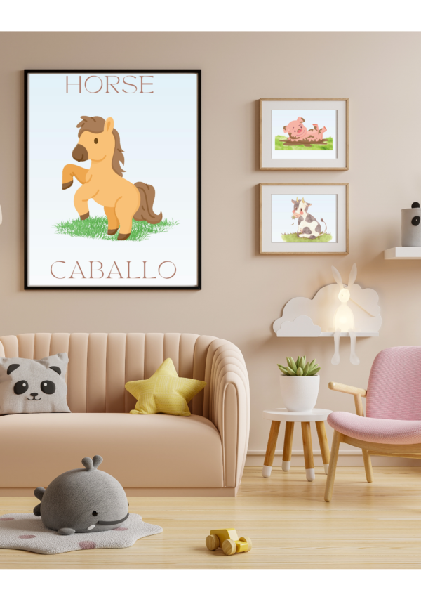 Farm Animals Nursery Wall Art for Children - Image 3