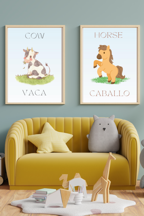 Farm Animals Nursery Wall Art for Children - Image 2