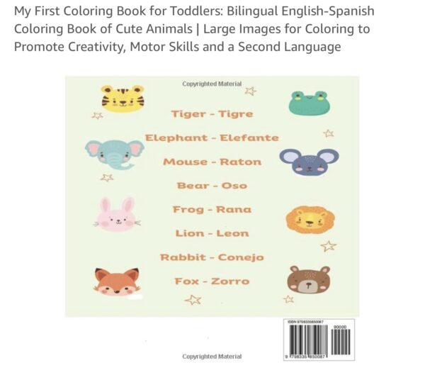 My First Bilingual Coloring Book - Image 2