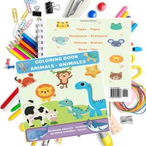 My First Bilingual Coloring Book