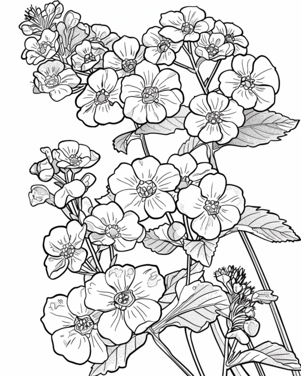 Adult Coloring Book and Journal: Relaxing Nature & Floral Designs with Poems - Image 3