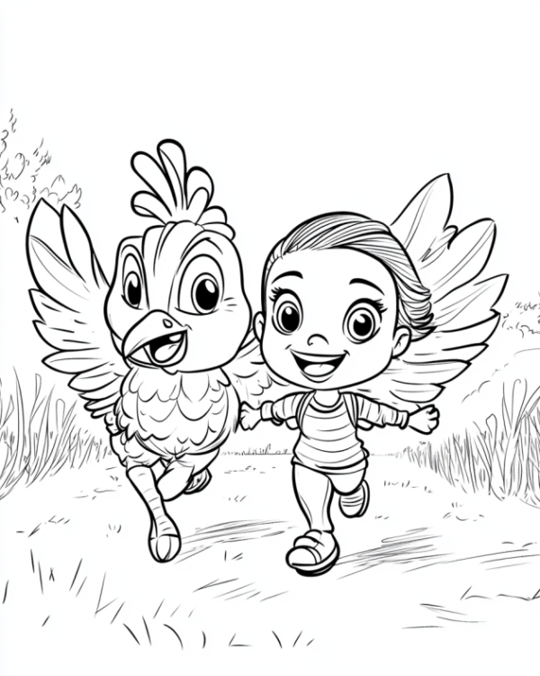 Sanctuary Animals Bilingual Coloring Book - Image 3