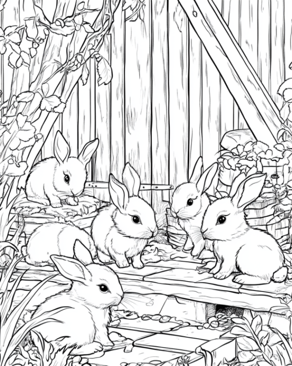 Sanctuary Animals Bilingual Coloring Book - Image 2